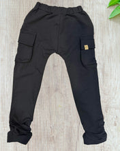 Load image into Gallery viewer, Kids Black pants with zipper
