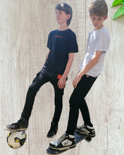 Load image into Gallery viewer, Kids Black pants with zipper